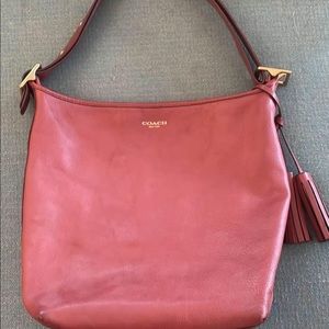 Coach Legacy Brown Leather Duffle Bucket Shoulder Bag